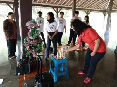 Perayaan Natal di Goa Maria kaliori 9 Desember 2022