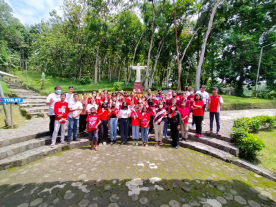 Perayaan Natal di Goa Maria kaliori 9 Desember 2022