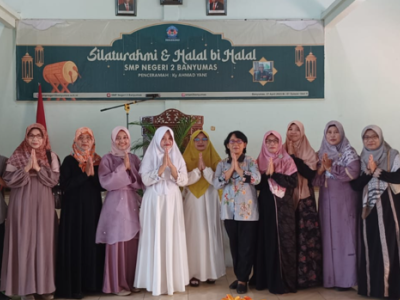 Silaturahmi Keluarga Besar SMP N 2 Banyumas 27 April 2023 (Idul Fitri 1444H)